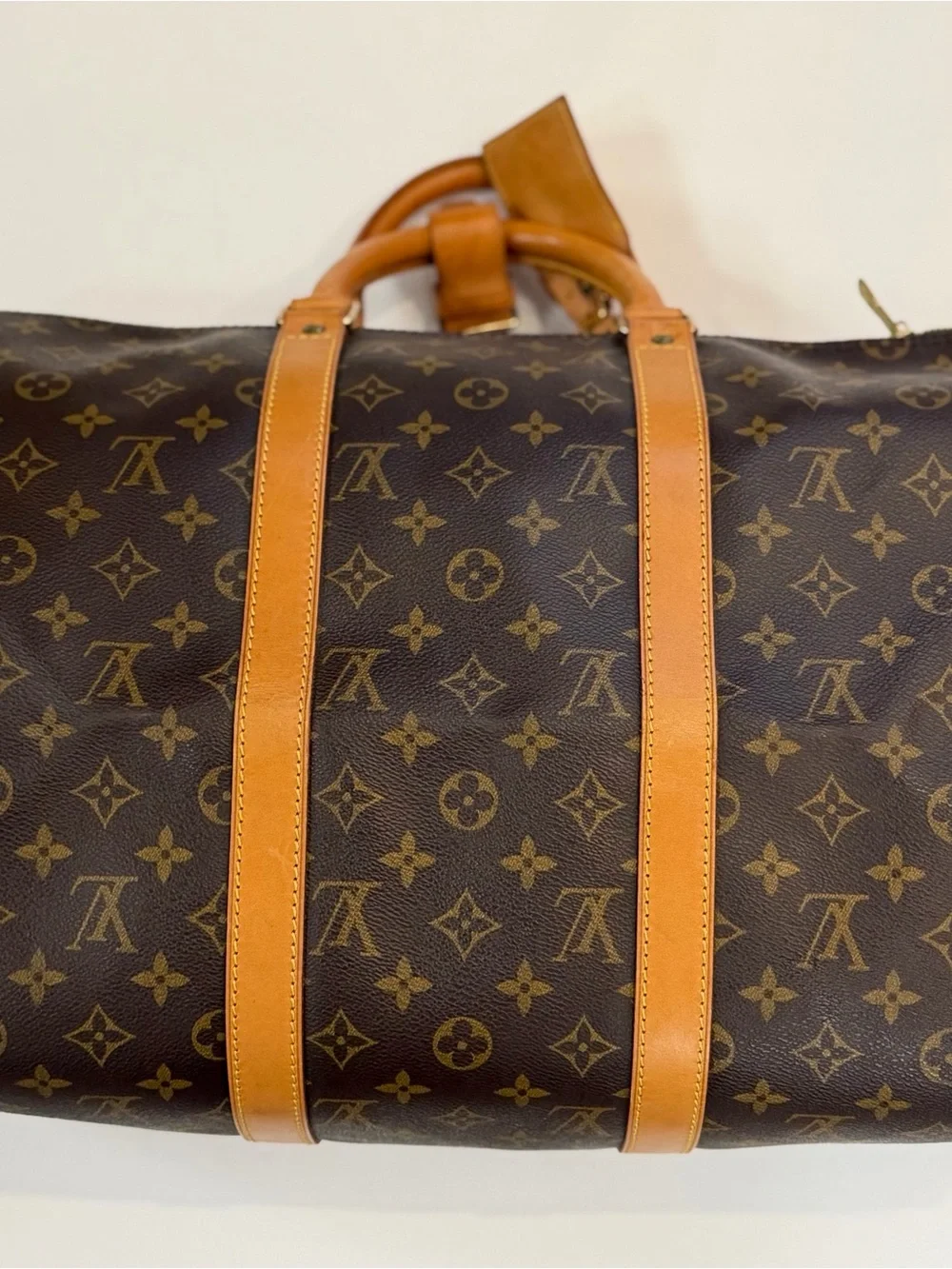 Louis Vuitton Monogram Canvas Duffle Bag in Brown and Tan